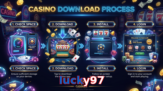 Game list for Lucky97 download section