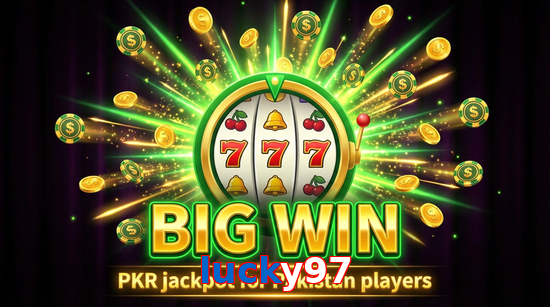 Big win animation on Lucky97 slot game